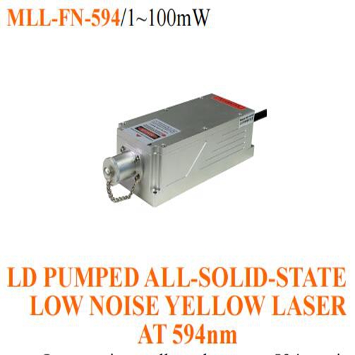 594 nm Low Noise Orange Solid State Laser